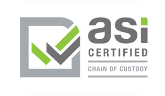 ASI certifed chain of custody logo